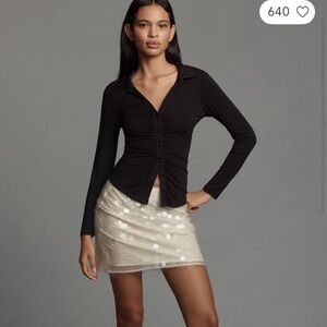 Sanctuary Dreamgirl Long Sleeve Button Down Top